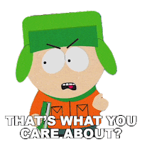 Kyle Broflovski Priorities Sticker by South Park
