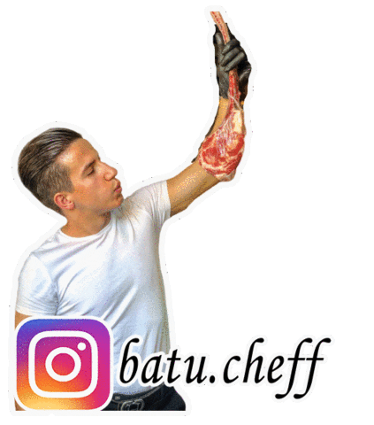 batuchef giphyupload food chef meat Sticker