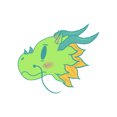 cassandregraphisme kawaii dragon etsy cassandre Sticker