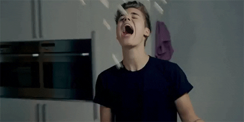 justin bieber smile GIF