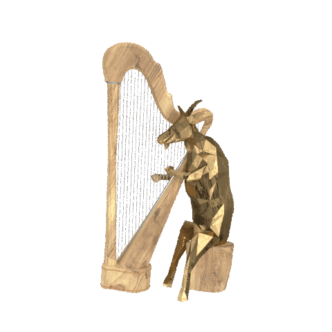 Harp Sticker by Premium-Goats