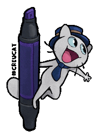 Look At This Singing In The Rain Sticker by Créu Cat