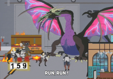 fire dragon GIF by South Park 
