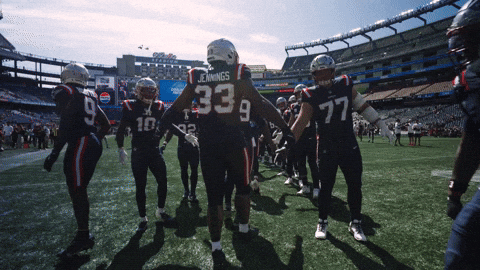 High Five Football GIF by New England Patriots