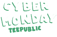 Sale Cyber Monday Sticker by TeePublic