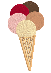 Ice Cream Eating Sticker