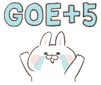 okara-donut rabbit figure skating フィギュアスケート おからドーナツ Sticker