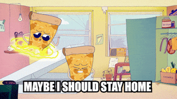AnxietyCanada party pizza nervous anxiety GIF