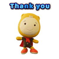 Happy Thank U Sticker by Gumazing