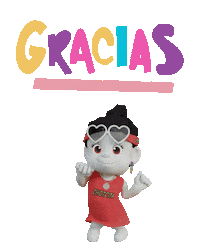 Sweet Girl Gracias Sticker by Zhotcita