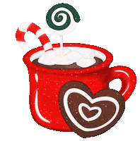 Hot Chocolate Christmas Sticker