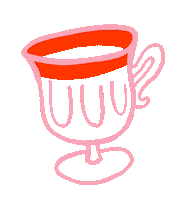 Tea Time Christmas Sticker by Stefanie Shank