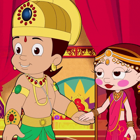 Durga Puja Navratri GIF by Chhota Bheem