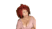 Black Woman Eye Roll Sticker by Holly Logan
