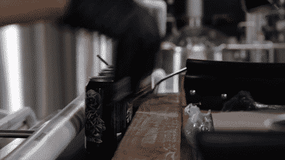 blackplaguebrewing giphyupload craft beer beer cans beer pour GIF