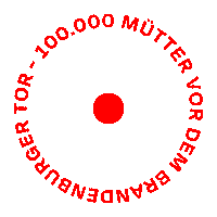 maedchenkollektiv hunderttausendmuetter 100kmoms 100000muettervordembrandenburgertor 100000muetter Sticker
