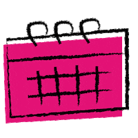 les-semillantes rose agenda calendrier lessemillantes Sticker