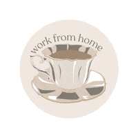 Work From Home Coffee Sticker
