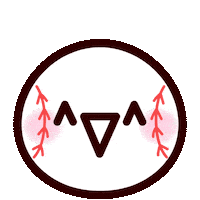 Baseball Smile Sticker