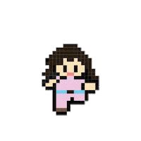 carlagabriela93 girl retro videogame 8bits Sticker