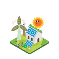 Solar Panel Sticker by keriminan