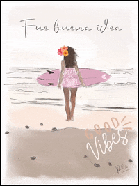 Paulissanchez girl relax peace surf GIF