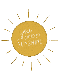 Biancalcantara sun sunshine sol you are my sunshine Sticker