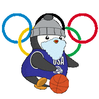 Team Usa Basketball Sticker by Pudgy Penguins