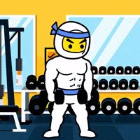 Pumped Up Bitcoin GIF by Pizza Ninjas