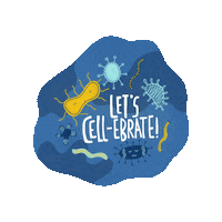 tsathescienceacademy celebration celebrate puns cells Sticker