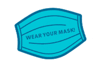 Mask Tritons Sticker by UC San Diego