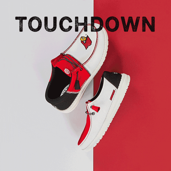 heydude_shoes giphyupload touchdown louisville gocards GIF