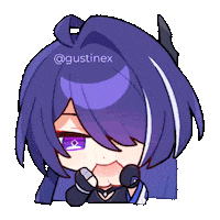 Peach Eating Sticker