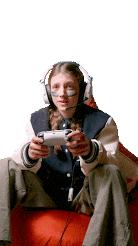 kcomhome gaming win gamer gamergirl Sticker
