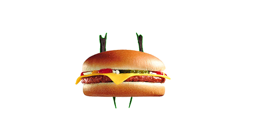 burger wtf STICKER