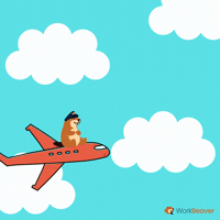 Flying On My Way GIF by WorkBeaver