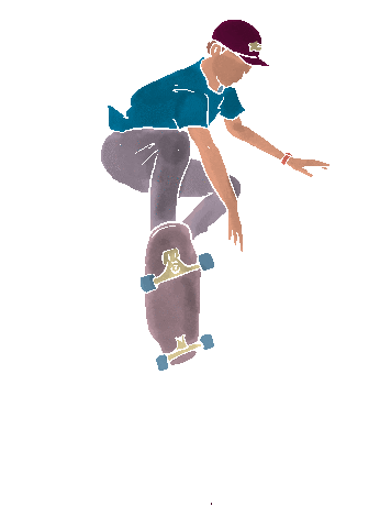 Longboard Sticker