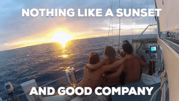 sunset relax GIF