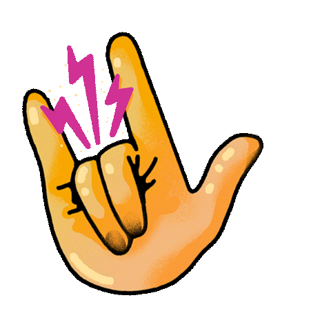 BanfieldAgency fun rock hand creative Sticker