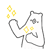 Polar Bear Star Sticker