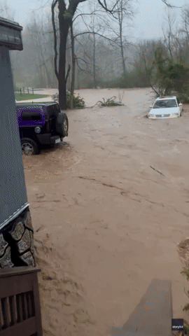 Flash Flooding Submerges Cars and Roads in West Virginia