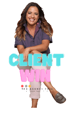 theagencychic agent travelagent travel agent client win Sticker