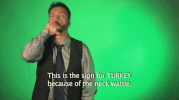 sign language turkey GIF by Sign with Robert