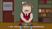 talking mr. mackey GIF by South Park 