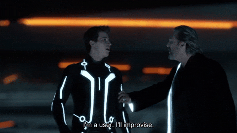 Improvise Tron Legacy GIF by Goldmaster