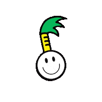 Palm Tree Smile Sticker
