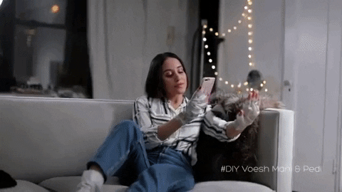 voeshny giphygifmaker skincare relax pretty GIF