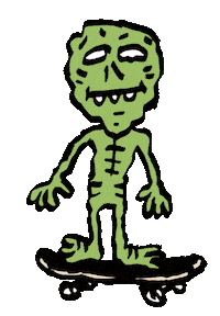 Extra Terrestrial Skateboard Sticker