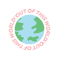 Out Of This World Sticker by Madly Gems