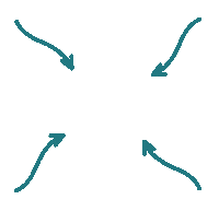 Pfeil Arrow Blue Sticker